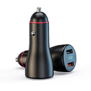 Multifunctional Cigarette Lighter Dual USB Fast Charge Digital Display Car Charger 66W + 40W