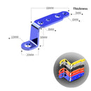 2 PCS Multifunction Motorcycle Modification Accessories Rearview Mirror Lamp Bracket(Silver)