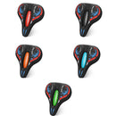 Bicycle Seat Cover Thickened Silicone Shock-absorbing Saddle Cover(Red)