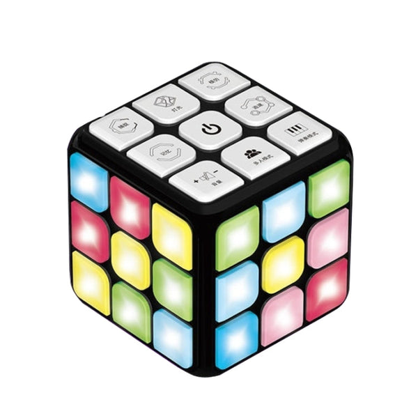Multifunctional Sound and Light Eelectric Puzzle Magic Cube(As Show)