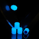 10 Sets Luminous Tire Valve Cap Electric Motorcycle Vacuum Tire Valve Cover, Style: Split Effect(Blue)