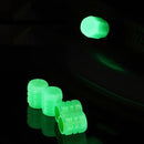 10 Sets Luminous Tire Valve Cap Electric Motorcycle Vacuum Tire Valve Cover, Style: Split Effect(Blue)