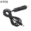 6 PCS Car Cigarette Lighter Plug With Fuse / Indicator DC head: 2.1X5.5mm, Cable Length: 1.6m