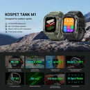 KOSPET TANK M1 Outdoor Waterproof Bluetooth Smart Watch(Green)