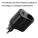 2 PCS Home Cigarette Lighter Socket Car Power Converter, Plug Specifications:US Plug