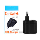 2 PCS Home Cigarette Lighter Socket Car Power Converter, Plug Specifications:US Plug