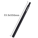 FMFXTR Aluminum Alloy Mountain Bike Extended Seat Post, Specification: 33.9x550mm (Black)