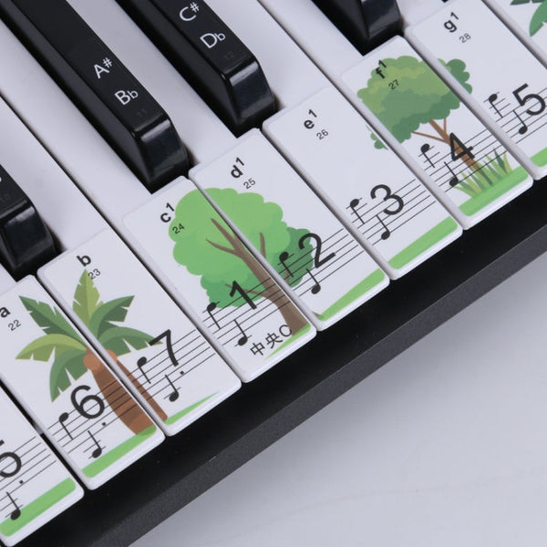 M52 88/76/61/54/49 Keys Piano Keyboard Stickers(Tree)