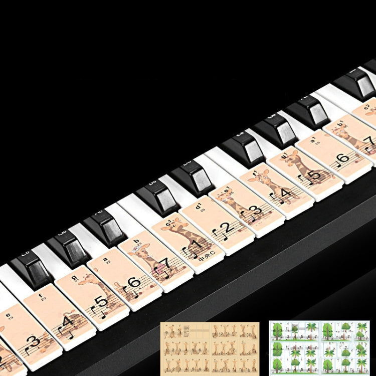M52 88/76/61/54/49 Keys Piano Keyboard Stickers(Tree)