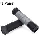 3 Pairs FMFXTR Bicycle Grips Mountain Bike Non-Slip Rubber Grips, Style: Double Color Half Pass