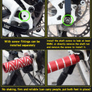 FMFXTR Bicycle Back Seat Foot Pedal Universal Back Rear Post, Color: Black Large Hole Long