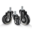 5 PCS Furniture PU Universal Plug Caster Office Chair Mute Wheel, Size: 3 Inch