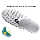 X902 Summer Beach Shoes Non-slip Flip Llops Couple Slippers Men Hole Shoes, Size: 36(White)