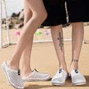 X902 Summer Beach Shoes Non-slip Flip Llops Couple Slippers Men Hole Shoes, Size: 38(White)