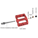 FMFXTR Mountain Bicycle Pedal Nylon Fiber Bearing Non-Slip Pedal(SG-12B Black)