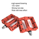 FMFXTR Mountain Bicycle Pedal Nylon Fiber Bearing Non-Slip Pedal(SG-12B Black)