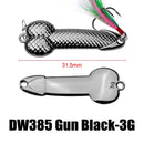 10 PCS Metal Scale Sequins Simulation Fishing Lure, Specification: 3g(Lead Black With Hook)