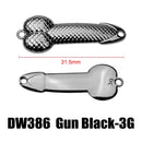 10 PCS Metal Scale Sequins Simulation Fishing Lure, Specification: 3g(Lead Black Without Hook)