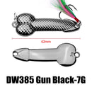 10 PCS Metal Scale Sequins Simulation Fishing Lure, Specification: 7g(Lead Black With Hook)