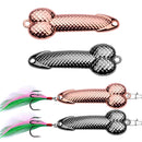 10 PCS Metal Scale Sequins Simulation Fishing Lure, Specification: 7g(Lead Black With Hook)