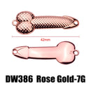 10 PCS Metal Scale Sequins Simulation Fishing Lure, Specification: 7g(Rose Gold Without Hook)