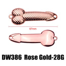 10 PCS Metal Scale Sequins Simulation Fishing Lure, Specification: 28g(Rose Gold Without Hook)