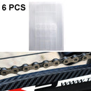6 PCS FMFXTR Bicycle Protection Chain Sticker Front Fork Protective Film, Color: Transparent