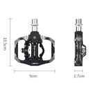 A Pair WEST BIKING YP0802086 Mountain Bike Aluminum Bearing Pedals(Blue)
