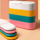 Household Battery Storage Box Data Cable Charger Storage Organizer Box, Color: Gray White Single Layer