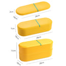 Household Battery Storage Box Data Cable Charger Storage Organizer Box, Color: Gray White Single Layer