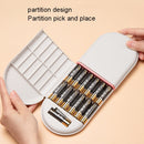 Household Battery Storage Box Data Cable Charger Storage Organizer Box, Color: Gray White Single Layer
