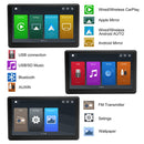 Portable Linux Large Screen Wireless Carplay Car Smart Navigation Screen With Camera