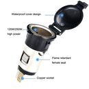 2 PCS Car Modified Cigarette Lighter Car Charging Power Socket Cigarette Type (with 1.5m Line)