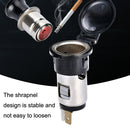 2 PCS Car Modified Cigarette Lighter Car Charging Power Socket Cigarette Type (with 15cm Line)