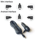 2 PCS Car Charger Fast Charging Driving Recorder Supply Line, Style: 1.5A+2.4A(Android Left Bend)