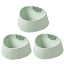 3 PCS Strawberry Shape Pet Bowl Cat Cartoon Anti-Slip Bowl(Green)
