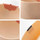 3 PCS Strawberry Shape Pet Bowl Cat Cartoon Anti-Slip Bowl(Pink)