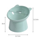 2 PCS Pet Tall Protection Cervical Slant Mouth Food Bowl Anti-overturning Plastic Cat Bowl(Blue)