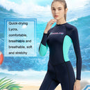 FINDSLINE Lycra Diving Cloth Female Thin Quick-Dry Waterproof Sunblock Wetsuit, Size: XL(Black)
