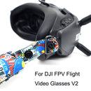 Flight Video Glasses Graffiti Color Headband Fixed Strap For DJI FPV Goggles V2 Strap + Power Line