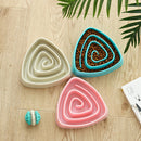 2 PCS Pet Plastic Triangle Anti-Choke Bowl Non-slip Slow Food Dog Bowl(Small Pink)
