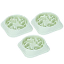 3 PCS Pet Anti-Choke Bowl Slow Food Cat and Dog Food Bowl, Specification: Boxed(Green)