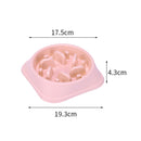 3 PCS Pet Anti-Choke Bowl Slow Food Cat and Dog Food Bowl, Specification: Boxed(Pink)