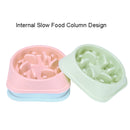 3 PCS Pet Anti-Choke Bowl Slow Food Cat and Dog Food Bowl, Specification: Boxed(Pink)