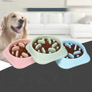 3 PCS Pet Anti-Choke Bowl Slow Food Cat and Dog Food Bowl, Specification: Boxed(Blue)