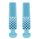 2 PCS Washing Board Toothpaste Shape Bite Toys TPR Dog Teething Stick(Light Blue)