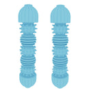 2 PCS Pet Caterpillar Shape Toy Dog Interactive Chewing Teeth Wear-Resistant Stick(Light Blue)