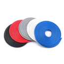 10m U-shaped Non-stick Car Rubber Seal Bumper(White)
