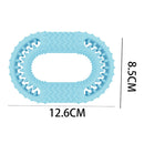 2 PCS Dog Circle Clean Teeth Fun Interactive Training Biting Toys(Light Green)