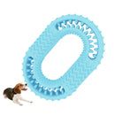 2 PCS Dog Circle Clean Teeth Fun Interactive Training Biting Toys(Light Green)